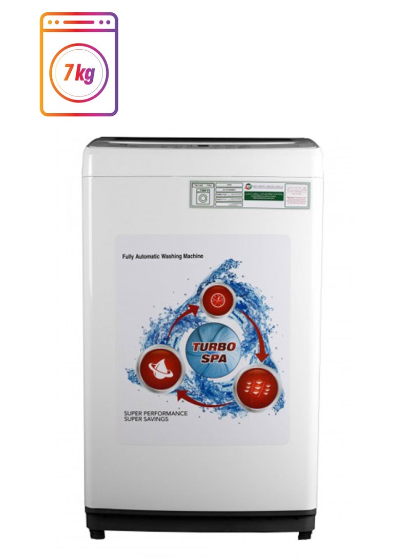 AFRA Washing Machine, Top Loading, Automatic, Compact, G-Mark, ESMA, ROHS, And CB Certified, 2 Years Warranty 7 kg 400 W AF-6148WMWT White  - Image 1