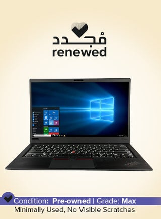 Renewed - ThinkPad X1 Carbon G6 Laptop With 14.1 inch Display,Intel Core i7/8th Generation CPU/16GB RAM/512GB SSD/Windows 10/Intel UHD Graphics English Black - pnsku/N70058618V/45/_/1721817756/dcf54394-21c5-478e-8284-ea66852688f4