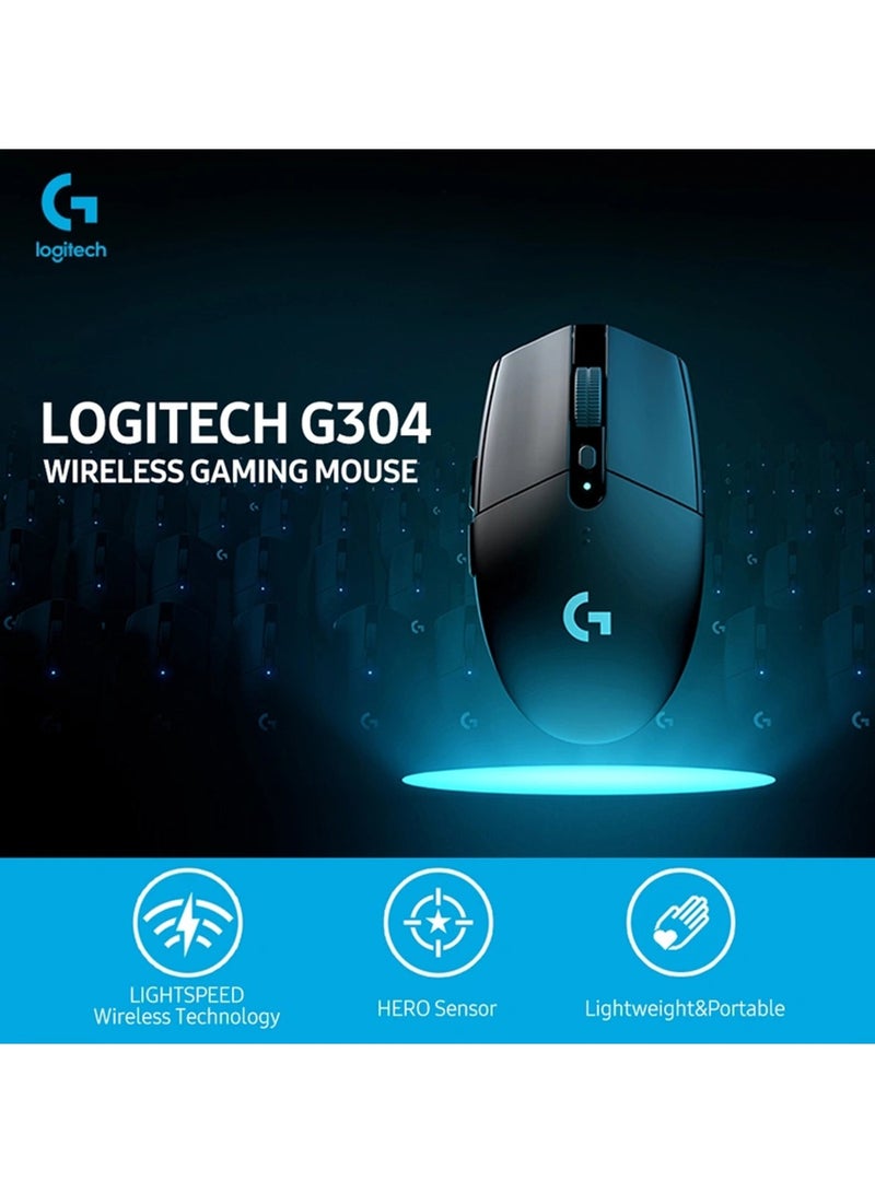 لوجيتيك - ماوس الألعاب اللاسلكي لايت سبيد G304 باللون الأسود - Image 1