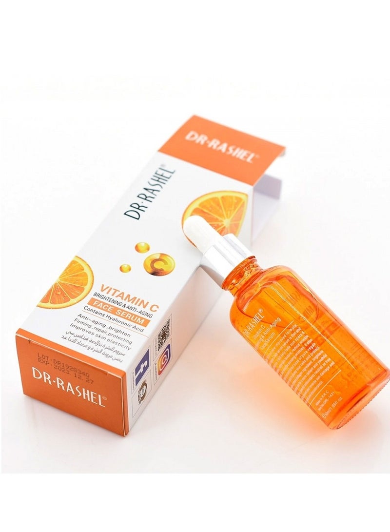دكتور راشيل سيروم فيتامين سي للوجه مع حمض الهيالورونيك لتفتيح البشرة ومحاربة الشيخوخة - Image 1