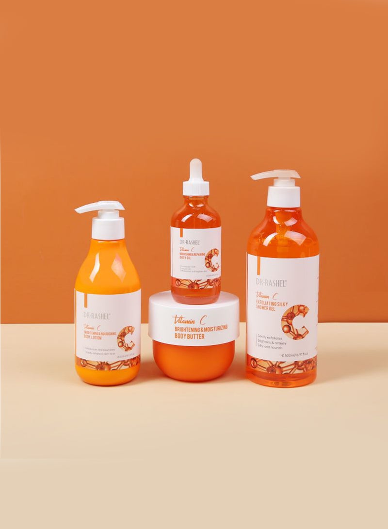 DR. RASHEL Vitamin C For Skin Care Set Facial Cleanser 80 g, Cleansing Milk 100 Ml, Essence Toner 100 Ml, Face Serum 50 Ml, Face Cream 50 جرامmm - Image 2