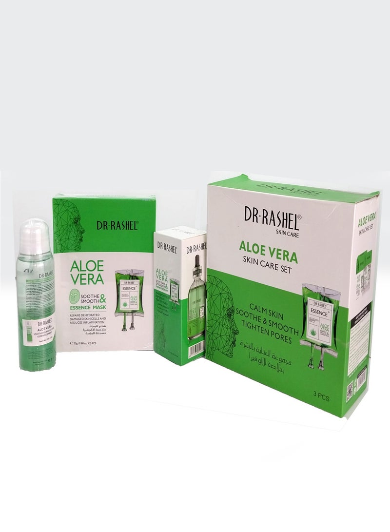 DR. RASHEL Aloe Vera Skin Cleansing Set Green 150ml - Image 1