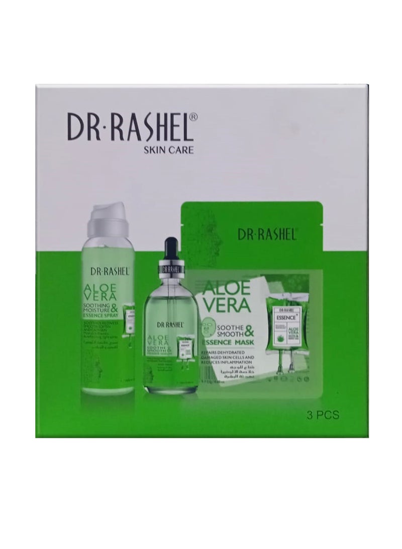 DR. RASHEL Aloe Vera Skin Cleansing Set Green 150ml - Image 2