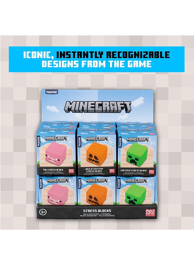 Paladone Paladone Minecraft Stress Blocks CDU of 12 (Assorted 1 item)  - Image 4