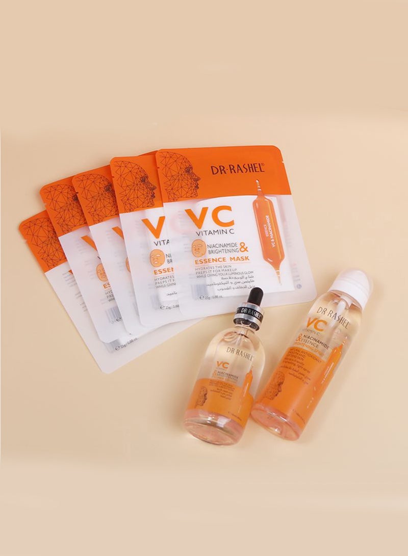 DR. RASHEL Vitamin C And Niacinamide Skin Care Set Orange 250ml - Image 2