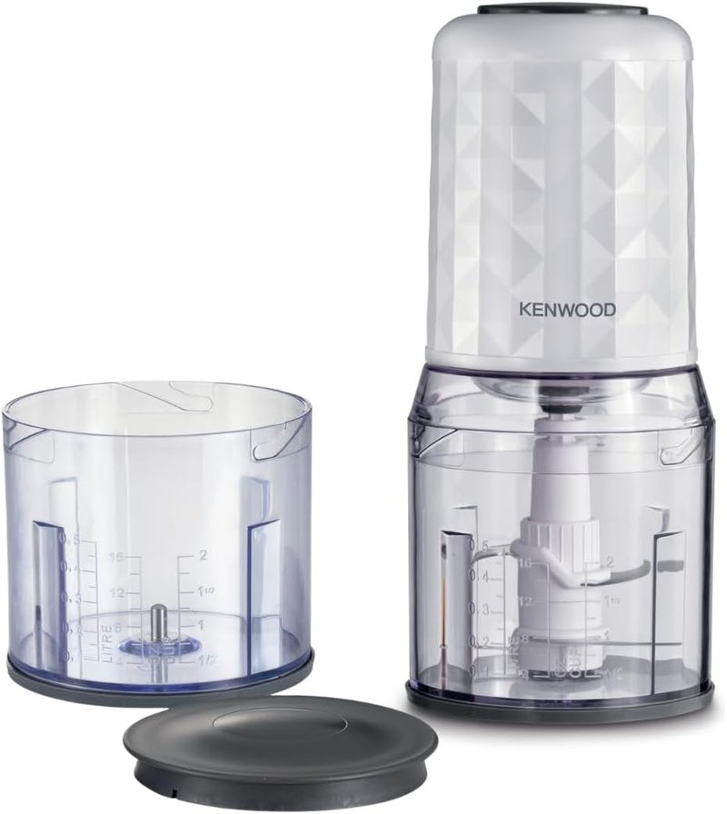 كينوود، مفرمة، 400 واط، 0.5 لتر، وعاء إضافي، سرعتان، CHP40.500WH، أبيض 0.5 L 400 W CHP40.500WH - Image 1