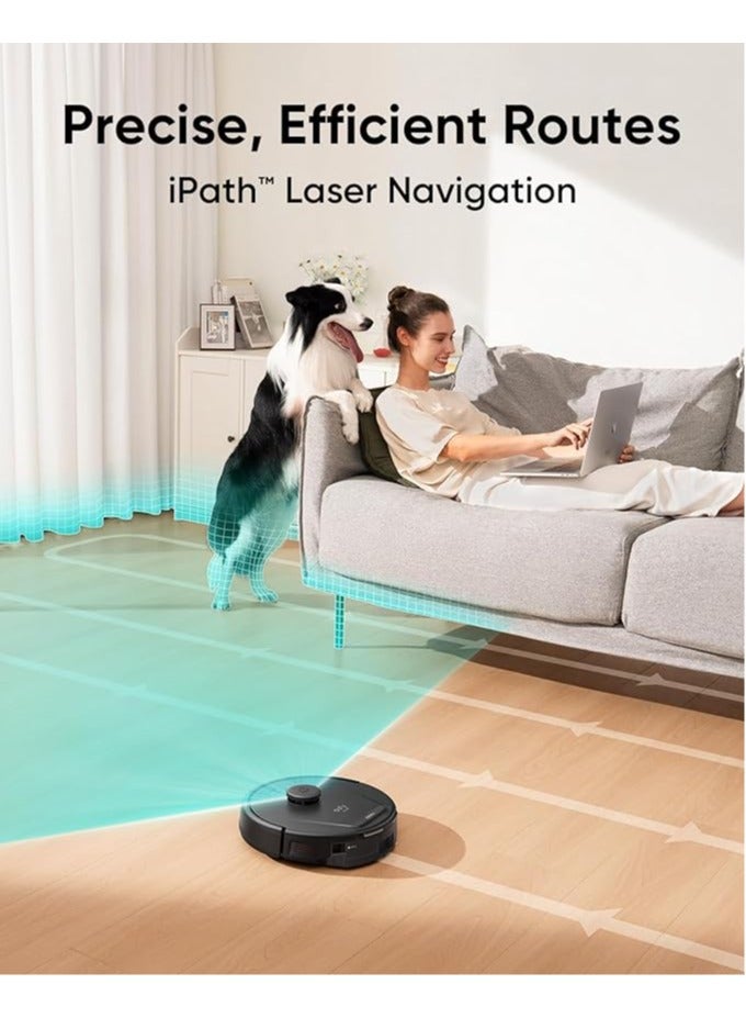 L60 Hybrid Robot Vacuum With Self Empty Station, Hair Detangling Technology, Up To 60 Days Of Hands Free Cleaning, Ultra Strong 5,000 Pa Suction To Remove Hair, Dust, Mop Pad 50 W T2278V11 Black - pnsku/N70058875V/45/_/1711603934/ebf89169-3dc3-4b98-8f5c-dbd88dae6a90