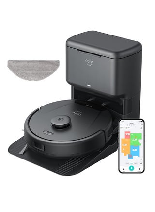 L60 Hybrid Robot Vacuum With Self Empty Station, Hair Detangling Technology, Up To 60 Days Of Hands Free Cleaning, Ultra Strong 5,000 Pa Suction To Remove Hair, Dust, Mop Pad 50 W T2278V11 Black - pnsku/N70058875V/45/_/1750258348/e35d2e8b-b06b-4fe2-8632-e6bd4ae32ffc
