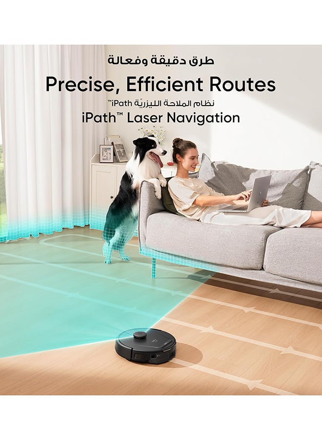 إيوفي مكنسة روبوت مزدوجة eufy L60 مع علبة تفريغ ذاتية، تقنية فكّ تشابك الشعر، ما يصل إلى 60 يومًا من التنظيف الذاتي دون استخدام اليدين، مع ميزة الشفط القوي للغاية بقوة 5000 باسكال لشفط الشعر والغبار بكل أنواعه 50 W T2278V11 - Image 5