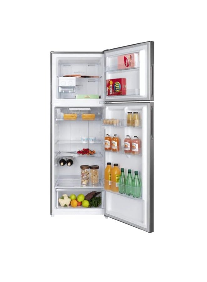 Hoover Top Mount Dual Inverter Refrigerator, 348L Net (425L Gross), Total No Frost, Humidity Control Crisper, Reversible Door, Twist Ice Maker, Inox – HTR-M425-S HTR-M425-S Grey - Image 4