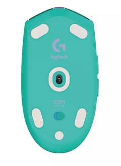 لوجيتيك ماوس الألعاب اللاسلكي Logitech G304 Lightspeed، مستشعر البطل، 12000 نقطة لكل بوصة، خفيف الوزن، 6 أزرار قابلة للبرمجة، عمر بطارية 250 ساعة، ذاكرة داخلية، متوافق مع جهاز الكمبيوتر/Mac (أخضر)  - Image 4