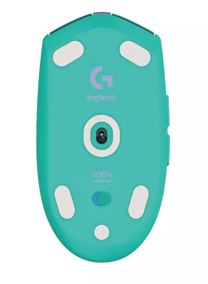 Logitech - Logitech G304 Lightspeed Wireless Gaming Mouse, Hero Sensor, 12,000 DPI, Lightweight, 6 Programmable Buttons, 250h Battery Life, On-Board Memory, Compatible with PC/Mac (Green) - Image 1