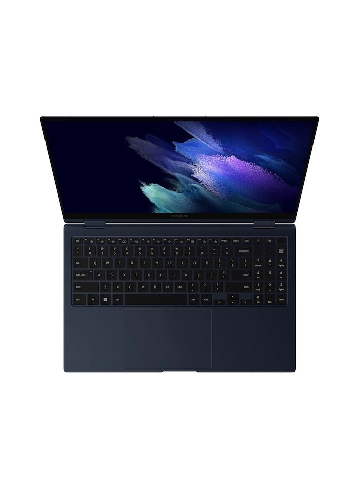 Samsung - Galaxy Book Pro 2 In 1 Laptop With 15.6-Inch FHD AMOLED Touch Display, Core i7-1165G7 Processor/16GB RAM/1TB SSD/Intel Iris Xe Graphics/Windows 10 English Mystic Navy - Image 1