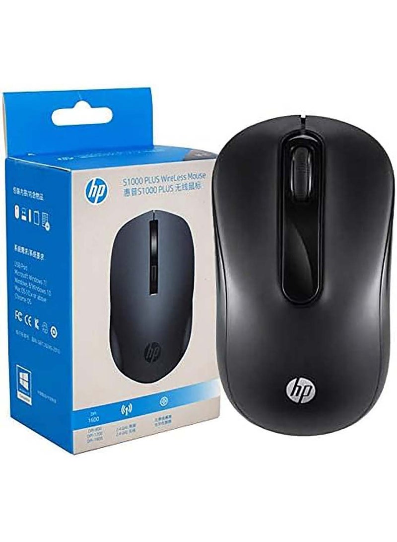 إتش بي Wireless Mouse (S1000) Black  - Image 2