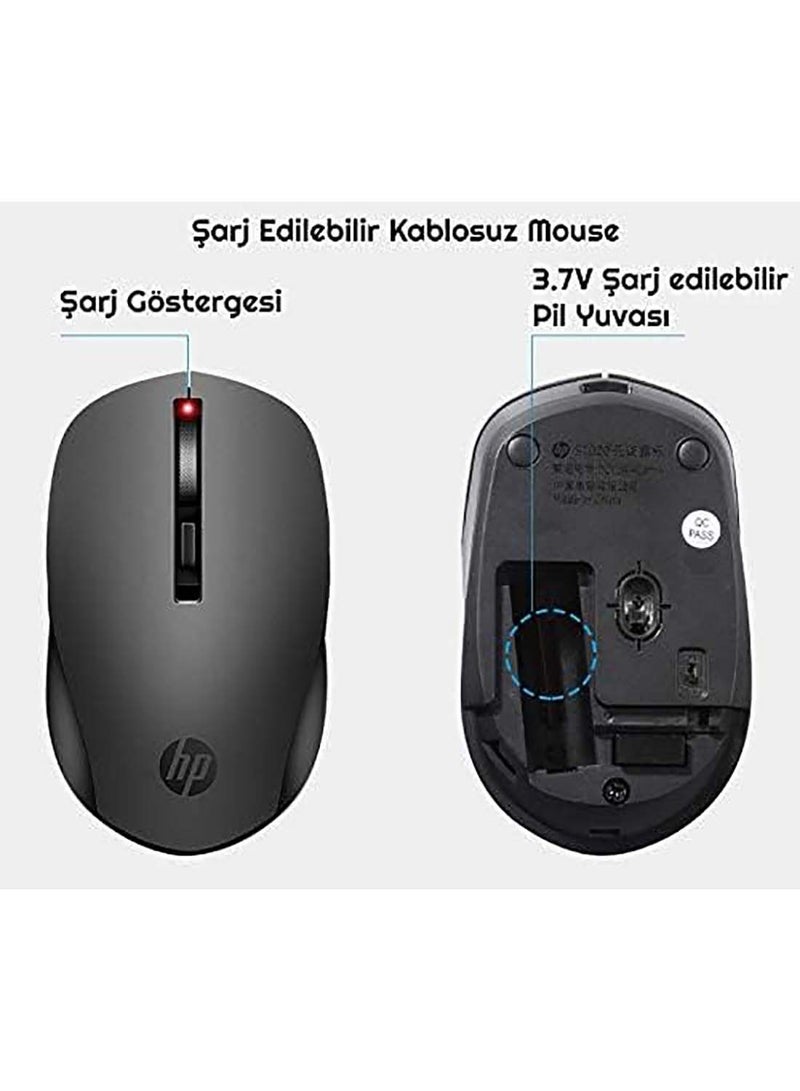 إتش بي Wireless Mouse (S1000) Black  - Image 3