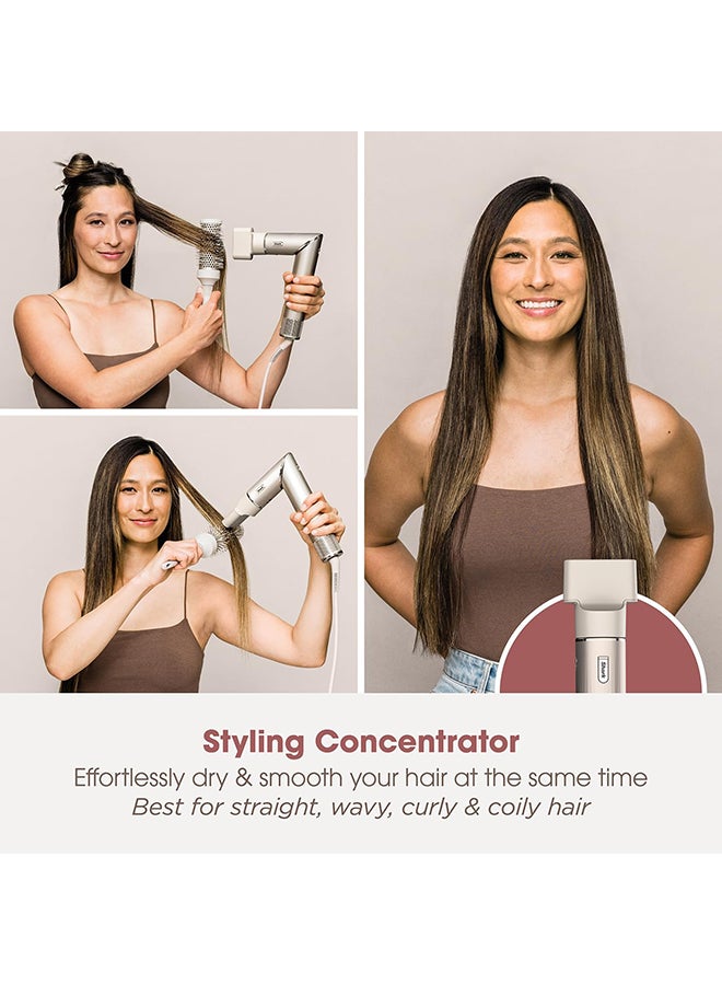 Shark - FlexStyle 5-In-1 Air Styler & Hair Dryer With Auto-Wrap Curlers, Paddle Brush, Oval Brush, Concentrator, Diffuser And Storage Case, No Heat Damage Champagne 34.29cm - Image 1