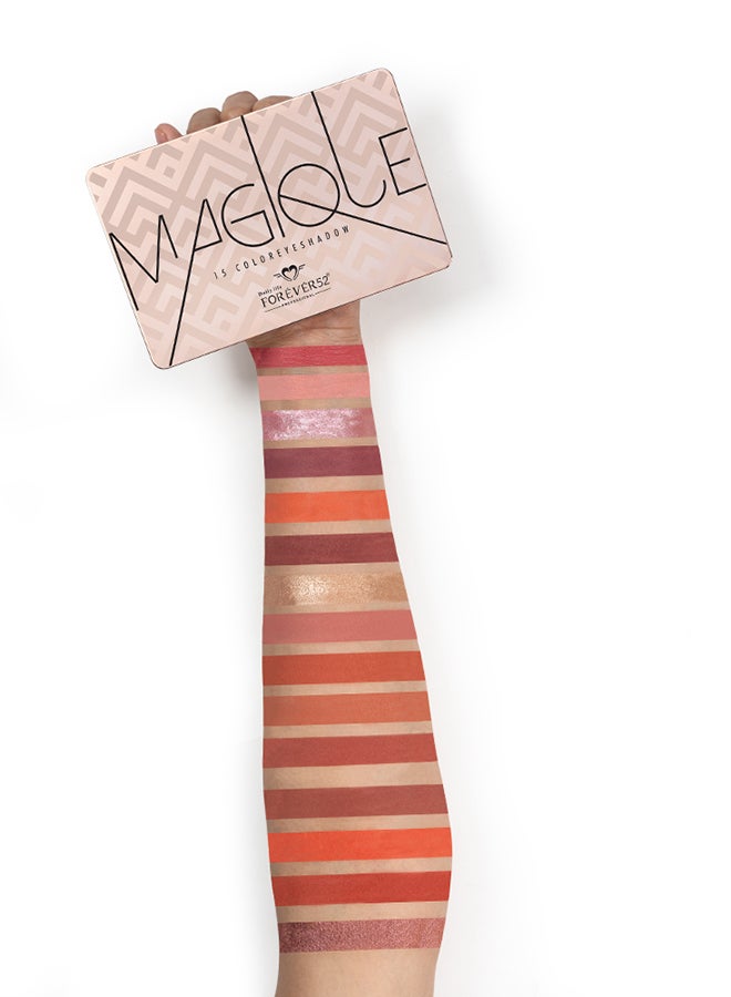 FOREVER52 Magique 15 Color Eyeshadow Palette NDE002  - Image 2