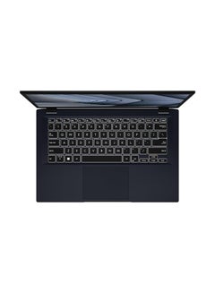 أسوس كمبيوتر محمول EXPERTBOOK B1 بشاشة عالية الدقة مقاس 14 بوصة ومعالج Intel Core i5-1335U وذاكرة وصول عشوائي سعة 8 جيجابايت ومحرك أقراص SSD سعة 512 جيجابايت وDOS (بدون نظام تشغيل Windows) ورسومات Intel UHD مع بصمة إصبع باللغة الإنجليزية والعربية أسود  - Image 4
