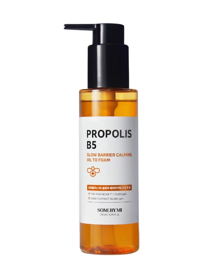 Some by Mi Propolis Glow Barrier Calmin G Oil To Foam Gold 120ml  - Image 1