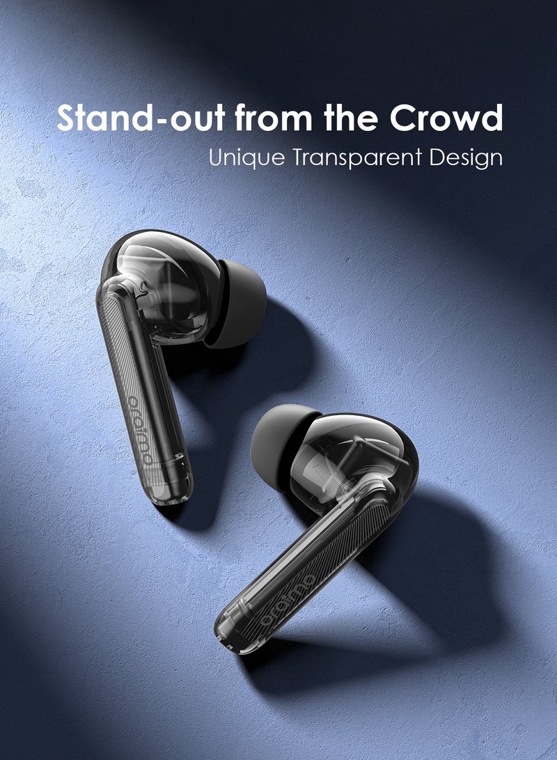 Oraimo - FreePods Lite True Wireless Earbuds Bluetooth TWS Earphone with APP Control,40h Play Time, Anifast Fast Charging,in-Ear Earbuds with Stereo Bass Black - Image 1