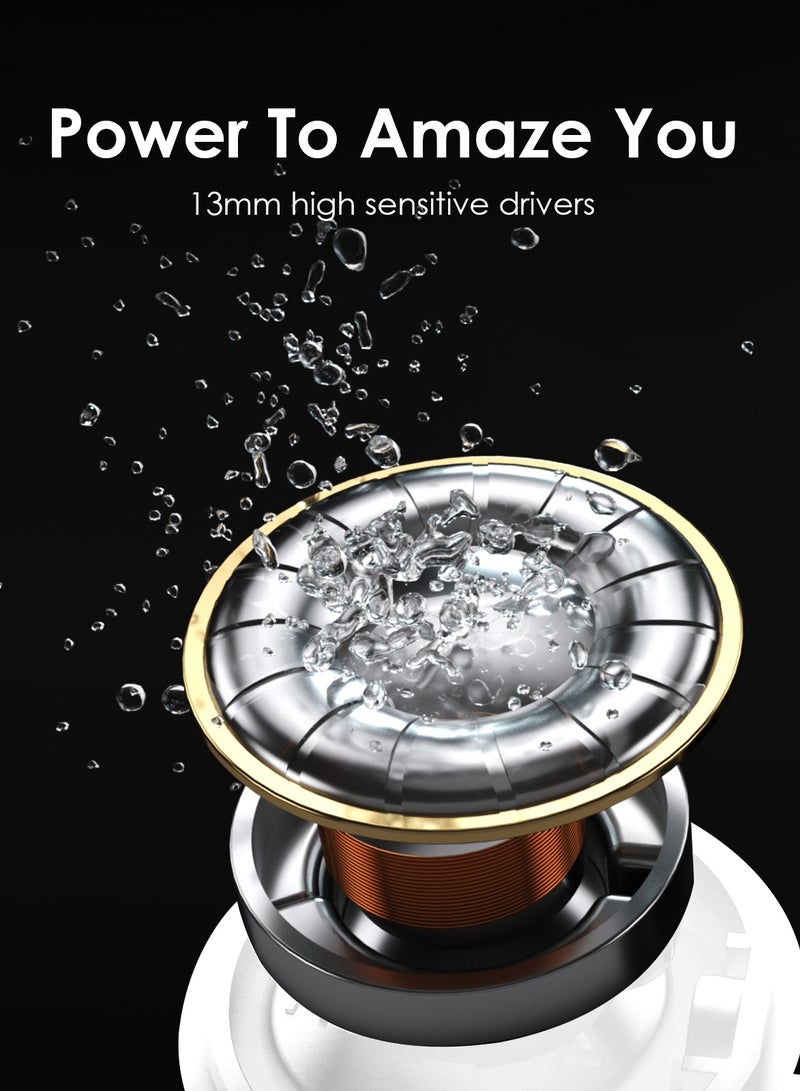 Oraimo FreePods 3C True Wireless Earbuds Bluetooth Earphone with 4-Mic Call Noise Cancelling,36H Playtime Bluetooth Headphones in-Ear Earbuds with Stereo Bass,Waterproof for Sport White - Image 4