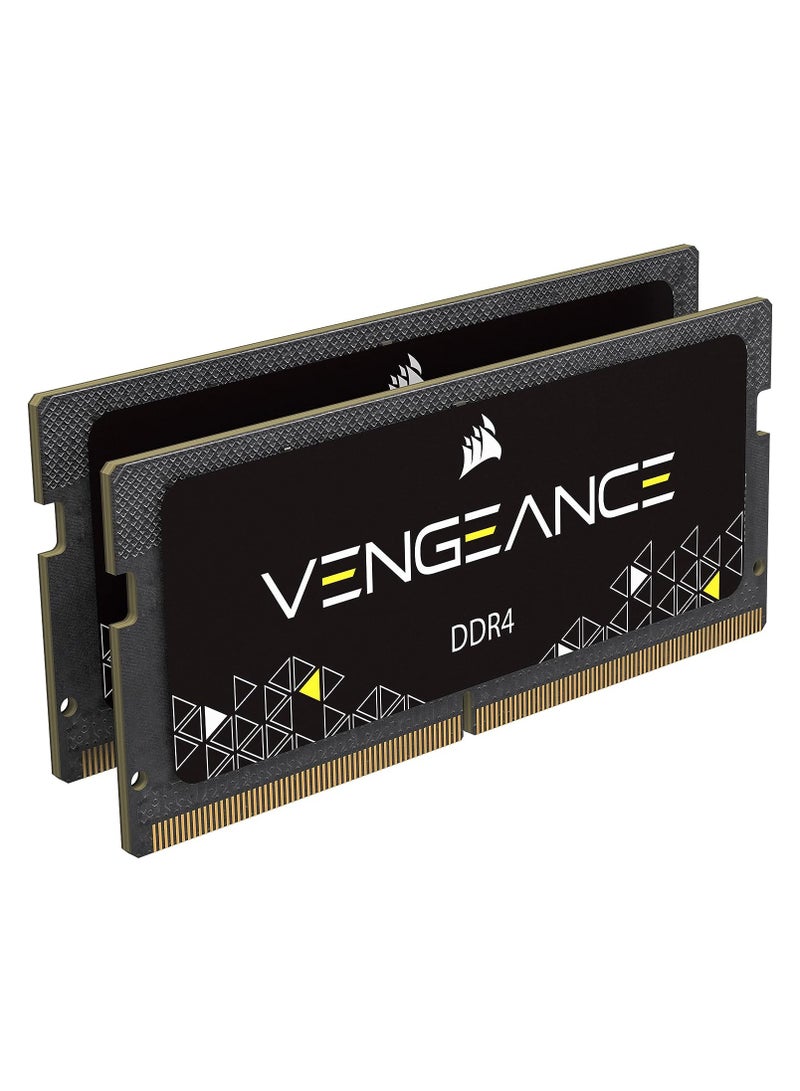 CORSAIR - Vengeance Performance SODIMM Memory 32GB (2x16GB) DDR4 3200MHz CL22 Unbuffered For 8th Generation Or Newer Intel Core™ i7, And AMD Ryzen 4000 Series Notebooks - Image 1