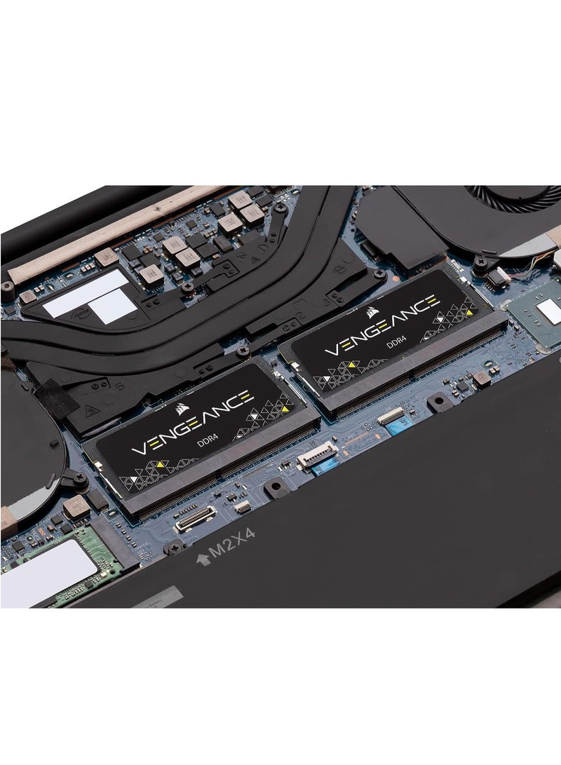 CORSAIR - Vengeance Performance SODIMM Memory 32GB (2x16GB) DDR4 3200MHz CL22 Unbuffered For 8th Generation Or Newer Intel Core™ i7, And AMD Ryzen 4000 Series Notebooks - Image 1