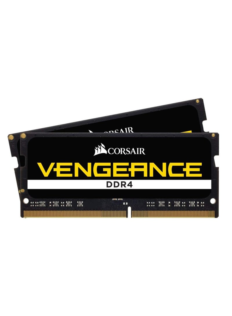 CORSAIR - Vengeance Performance SODIMM Memory 32GB (2x16GB) DDR4 3200MHz CL22 Unbuffered For 8th Generation Or Newer Intel Core™ i7, And AMD Ryzen 4000 Series Notebooks - Image 1