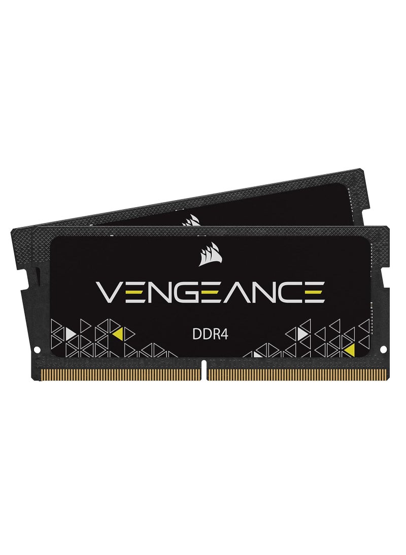 CORSAIR - Vengeance Performance SODIMM Memory 32GB (2x16GB) DDR4 3200MHz CL22 Unbuffered For 8th Generation Or Newer Intel Core™ i7, And AMD Ryzen 4000 Series Notebooks - Image 1