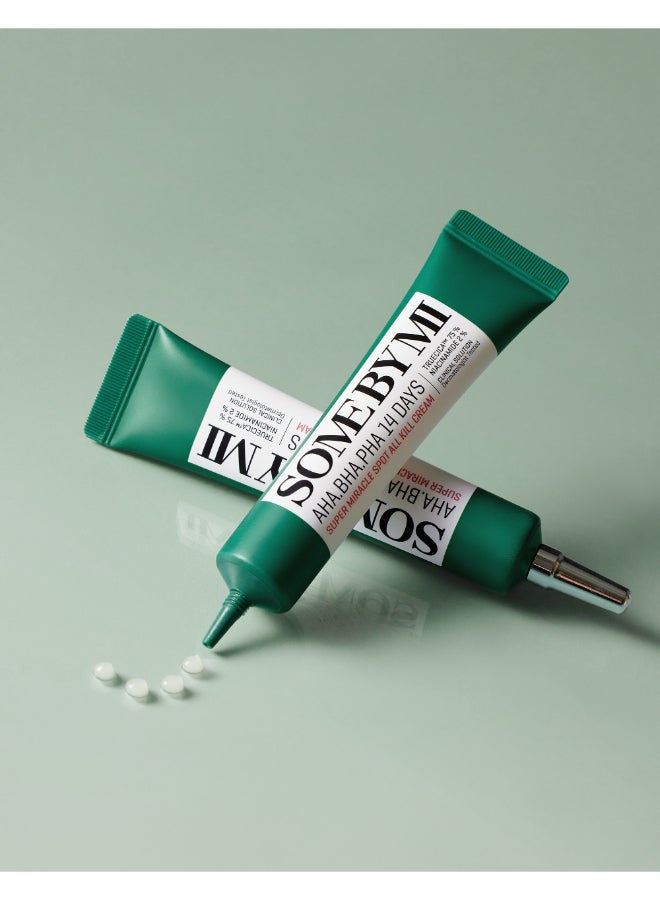Some by Mi Aha-Bha-Pha 14 Days Super Miracle Spot All Kill Cream Green 30ml  - Image 4