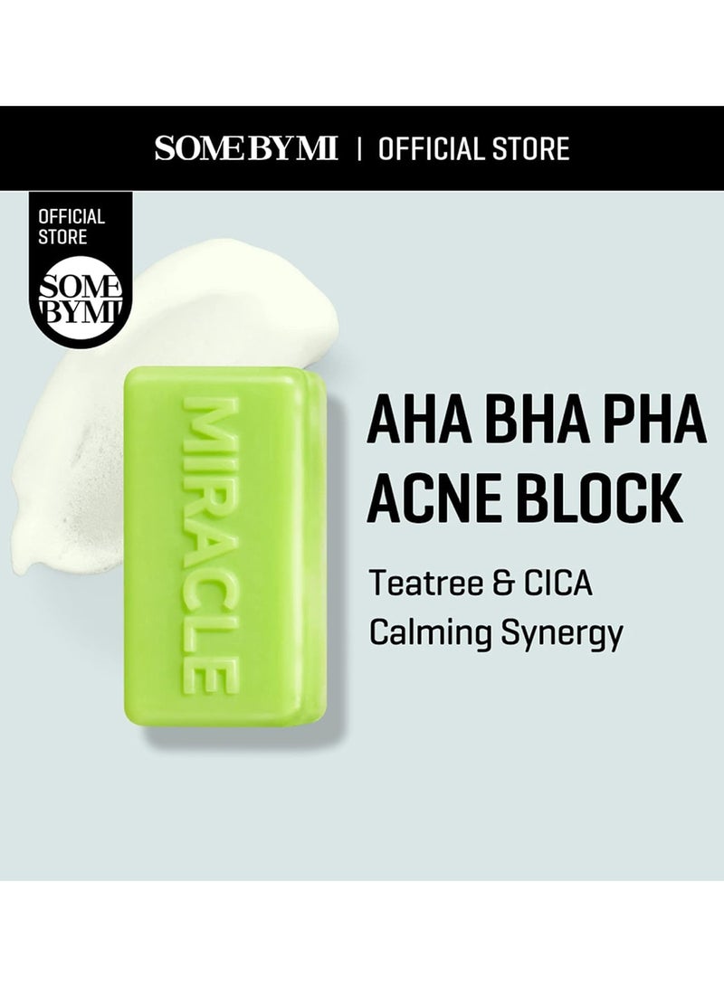 Some by Mi Aha-Bha-Pha 30 Days Miracle Cleansin G Bar Green 106grams  - Image 3