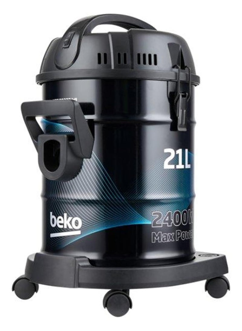 Drum Vacuum Cleaner 21L Dust Capacity 21 L 2400 W VCC70322 Multicolour