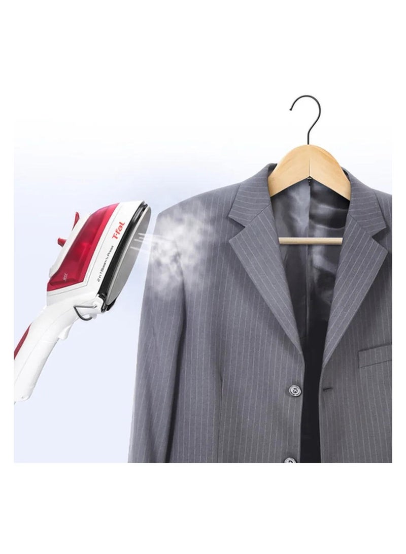 Tefal Powerful Steamer & Press Iron 70 ml 800 W DV8610 Red/White - Image 5