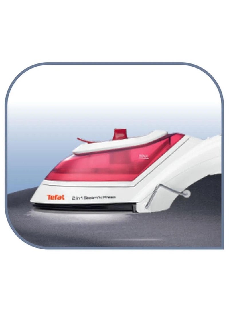 Tefal Powerful Steamer & Press Iron 70 ml 800 W DV8610 Red/White - Image 4