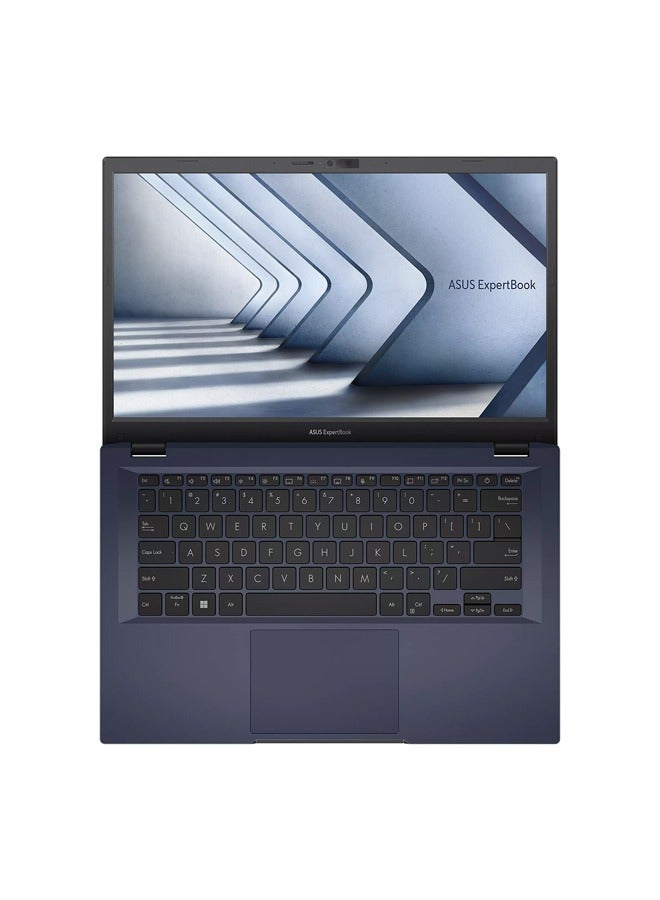 ASUS - Expertbook B1 Laptop With 15.6-inch Full HD Anti Glare Display, Intel Core i5-1235U Processor/8GB DDR4 RAM/512GB SSD/DOS(Without Windows)/Intel UHD Graphics US MIL-STD 810H Military-Grade Standard , TYPE-C, 65W AC Adapter English/Arabic Black - Image 1