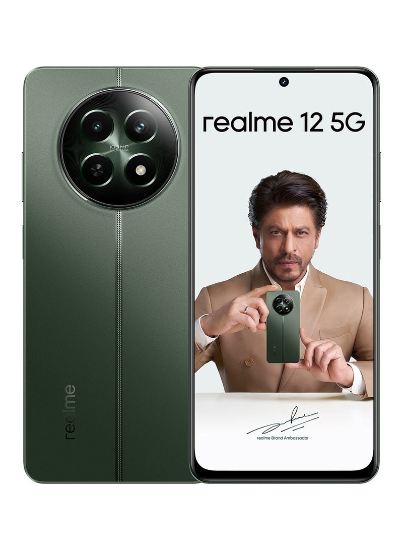 realme 12 5G Dual SIM Woodland Green 8GB RAM 256GB - International Version  - Image 1