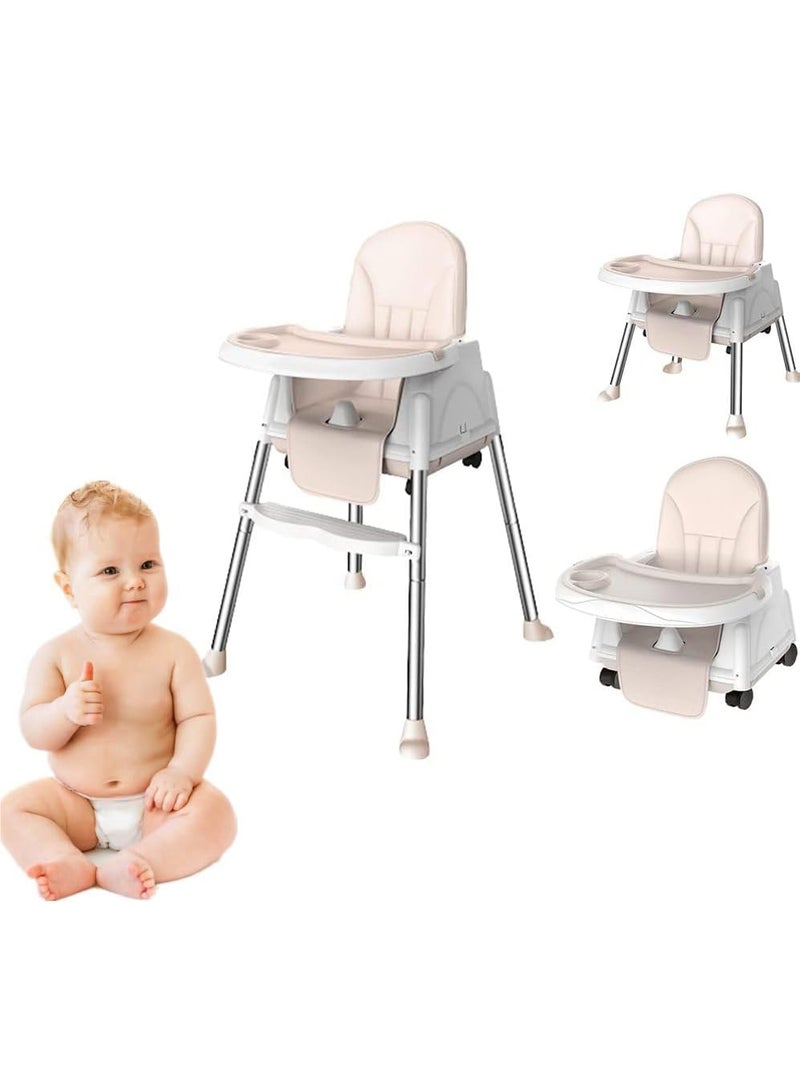 Rock Pow Multi-Functional Removable Portable Baby High Chair - Beige  - Image 1