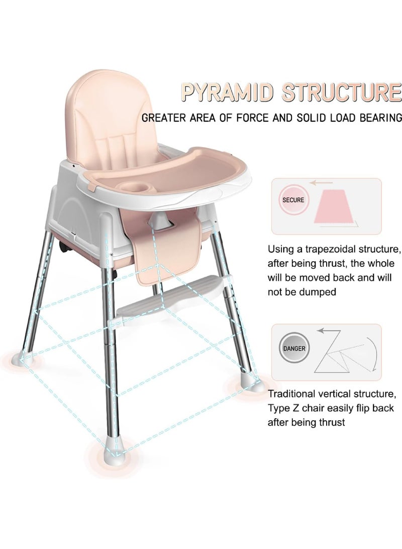 Rock Pow Multi-Functional Removable Portable Baby High Chair - Beige  - Image 3