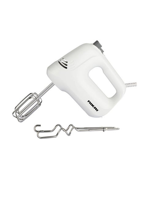 5 Speed Hand Mixer With Beater & Hooks 200 W NH486T White