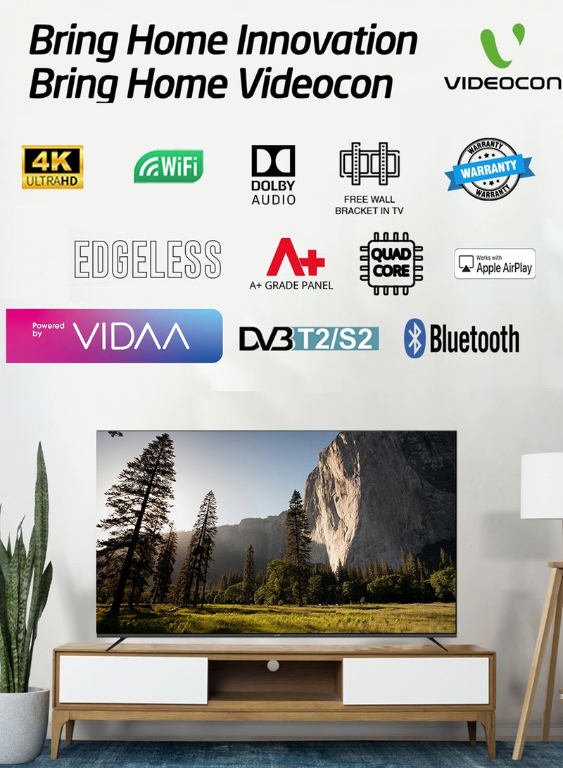 تلفزيون ذكي 55 بوصة بدون حواف 4K UHD مع بلوتوث وماوس صوتي ونظام صوت دولبي 2024 - pnsku/N70059286V/45/_/1732778147/9dcc7605-d38c-4359-9450-4d133d461f9d