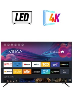 فيديوكون تلفزيون ذكي 55 بوصة بدون حواف 4K UHD مع بلوتوث وماوس صوتي ونظام صوت دولبي 2024  - Image 1