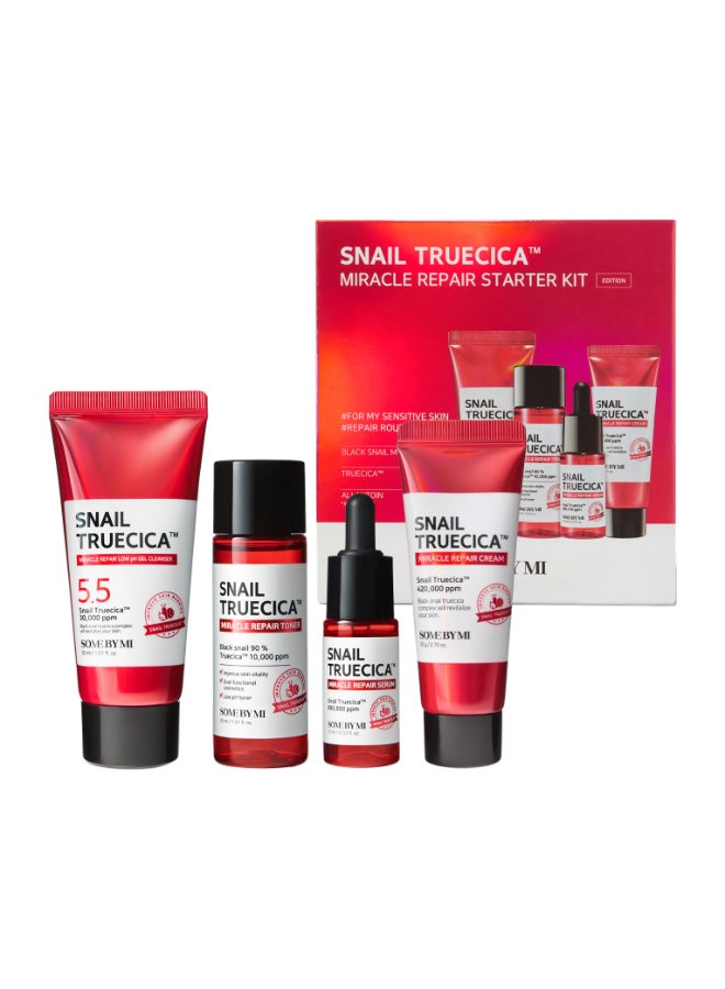 Some by Mi Snail Truecica Miracle Repair Starter Kit 4Components Red 30ml  - Image 1