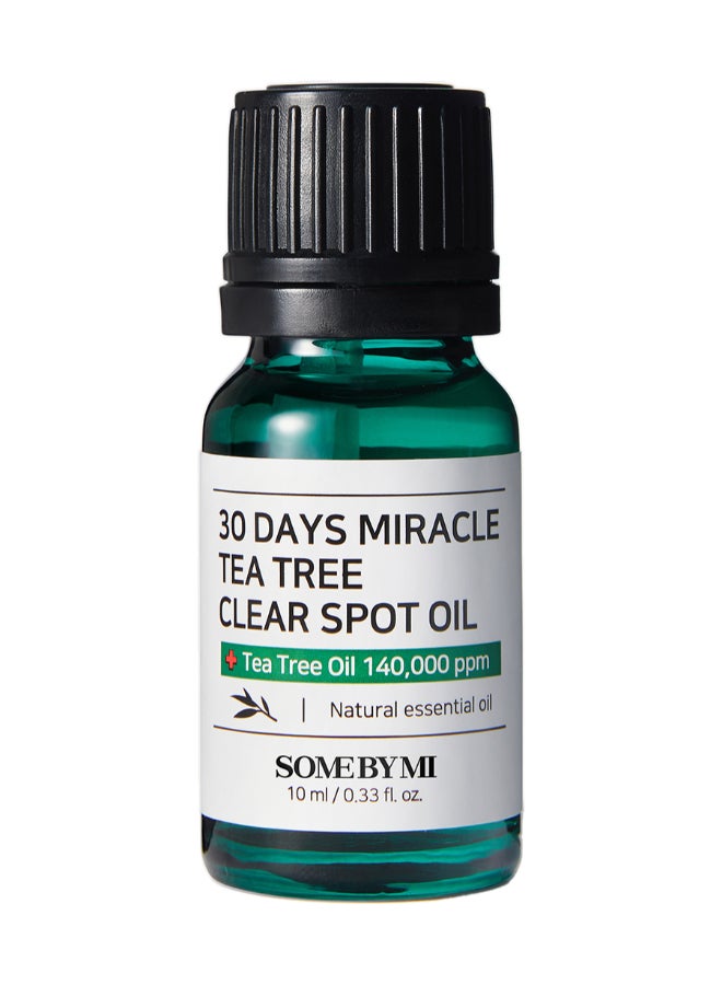 Some by Mi - 30 Days Miracle Tea Tree Clear Spot Oil Green 10ml - Image 1