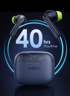 Oraimo FreePods Lite True Wireless Earbuds Bluetooth TWS Earphone with APP Control,40h Play Time, Anifast Fast Charging,in-Ear Earbuds with Stereo Bass Nebula Blue  - Image 2