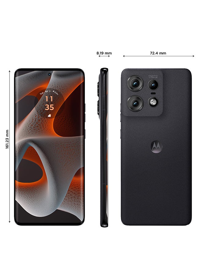 Motorola - Edge 50 Pro Dual SIM Black Beauty 12GB RAM 512GB 5G - Middle East Version - Image 1