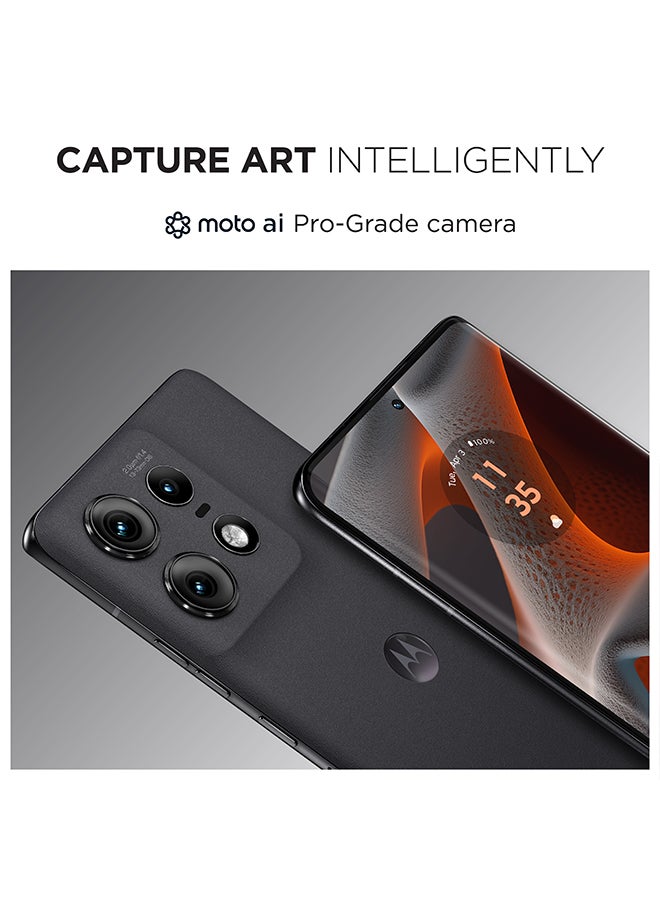 Motorola - Edge 50 Pro Dual SIM Black Beauty 12GB RAM 512GB 5G - Middle East Version - Image 1