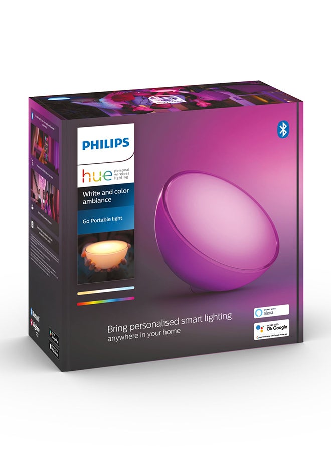 Philips - PHILIPS HUE Go 2.0 Ambiance Smart Portable Light with Bluetooth, Works with Alexa and Google Assistant (Pack of 1) White & Color - Image 1