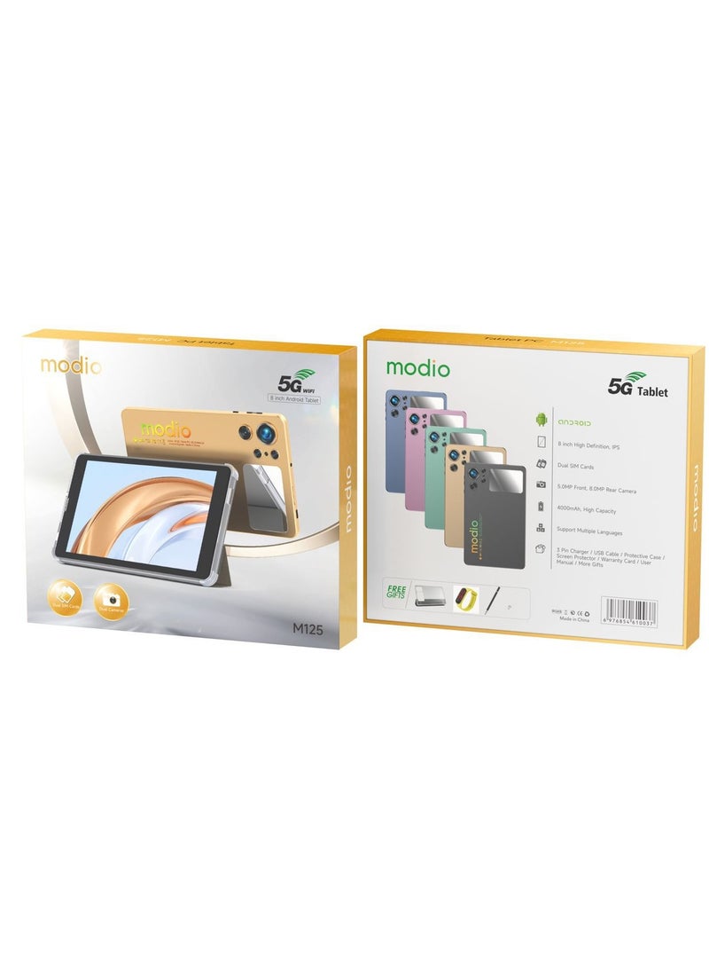 modio M125 8 Inch Resolution Display 6GB RAM 256GB RAM Android Tablet - Image 2