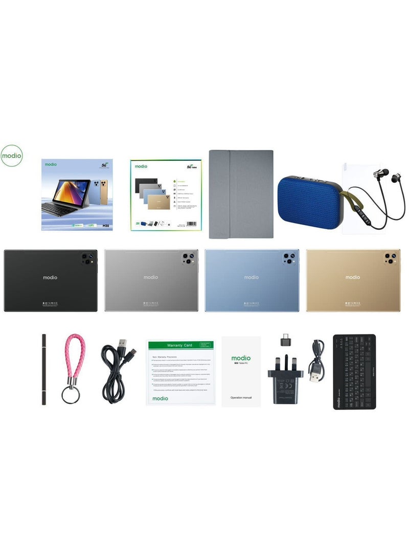 modio - M30 10.1 Inch High Definition Display 8GB RAM 512GB ROM Android Tablet With Keyboard - Image 1