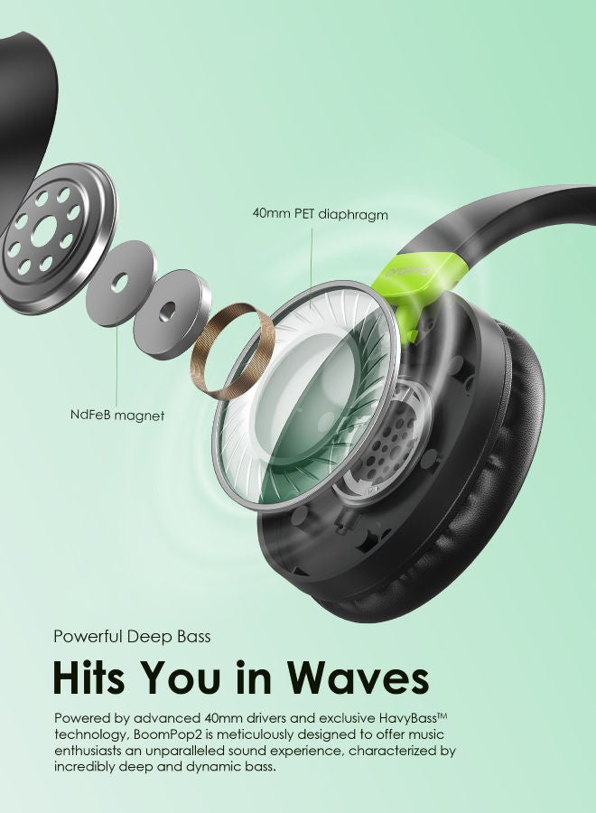 Oraimo BoomPop 2 ENC Over-Ear Wireless Headphones Black - pnsku/N70059574V/45/_/1717067398/66a6ff1e-82a2-4c0a-9e37-23933dc48fc6